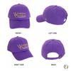 Desert Cactus Western Carolina University Baseball Hat Catamounts WCU Brimmed Embroidered Hats Cap Adjustable Cloth Strap Adult (Style B) Purple view 3