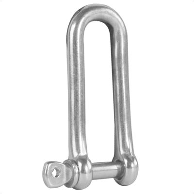 Five Oceans 3/16" Captive Screw Pin Long D Shackle, Stainless Steel- FO3679
