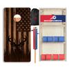 CornholeGamesUSA Pro Cornhole Boards Set | Made in USA | 3/4 Baltic Birch | No Bounce | Triple Thick Legs | Two Brace & Handles, Tournament 2x4 Regulation Set with Score Tower & Cornhole Bags view 1
