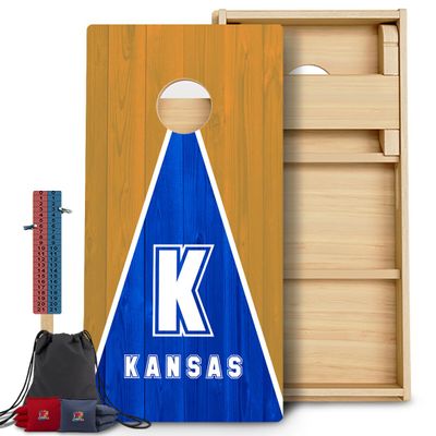 CornholeGamesUSA Pro Cornhole Boards Set | Made in USA | 3/4 Baltic Birch | No Bounce | Triple Thick Legs | Two Brace & Handles, Tournament 2x4 Regulation Set with Score Tower & Cornhole Bags