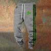 Men's St. Patrick's Day Lucky Shamrock Sweatpants Athletic Pants Traning Track Pants Joggers Athletic Fitness Fashion Urban Lifestyle Streetwear Bottoms for Men Soccer, Running Grey view 2
