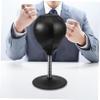 Sosoport Tabletop Boxing Ball Suction Cup for Stress Relief and Eye Coordination Training Black Punching Ball Spring Stand for and Agility Exercise view 2
