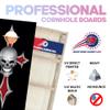 CornholeGamesUSA Pro Cornhole Boards Set | Made in USA | 3/4 Baltic Birch | No Bounce | Triple Thick Legs | Two Brace & Handles, Tournament 2x4 Regulation Set with Score Tower & Cornhole Bags view 2