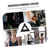 BESPORTBLE Professional Dumbbell Stand Compact Plastic Dumbbell Holder Rack for Home Gym Design Stable Skid Base for Small Weights Storage view 3