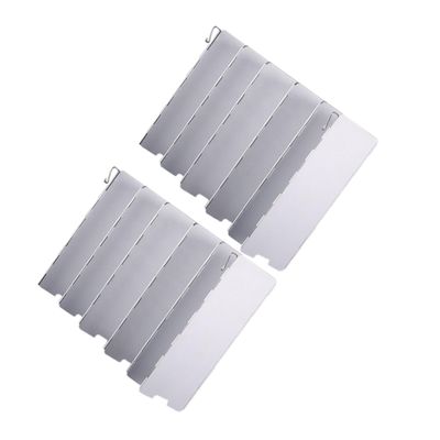 Yardwe Foldable Camping Wind Shield for Portable Gas Burners 12 Sheet
