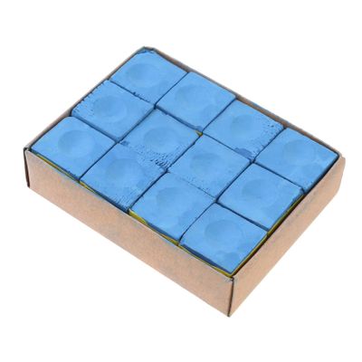 Sosoport 12pcs Billiards Chalk Cue Chalk Table Billiards Quality Wiping for Tools Accessories Random Color