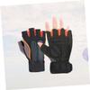 BESPORTBLE 1pair Weightlifting Half Finger Gloves Wrist Support Breathable Training Gloves for Men and Women Outdoor Sports Equipment for Strength Training Orange view 2