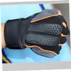 BESPORTBLE 1pair Weightlifting Half Finger Gloves Wrist Support Breathable Training Gloves for Men and Women Outdoor Sports Equipment for Strength Training Orange view 4