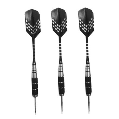 SUPVOX 3pcs Metal Tip Darts for Sports Events Durable Drop-Resistant Design with Black Flights for Indoor and Outdoor Recreation for Beginners and Amateurs