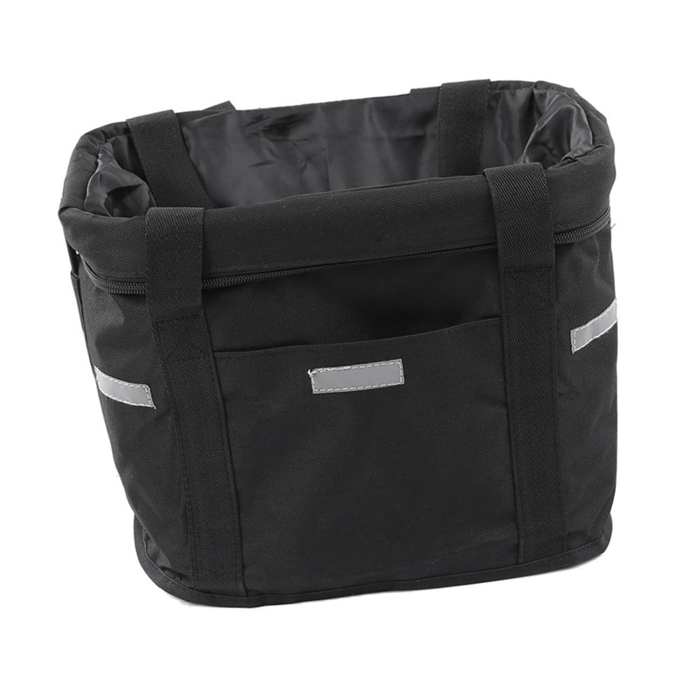 Yardwe Cycling Basket Waterproof Car Basket Front Hanging Storage Bag Durable Canvas Quick Release Buckle Easy to Attach Detach Perfect for Shopping Pet Carrier and Outdoor Activities