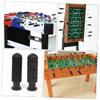 BESPORTBLE 16pcs Soccer Table Football Grips Ergonomic Handle Replacements for Foosball Machines Wear-Resistant Plastic Antiskid Design for Table Games Black view 3