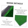 Artificial Turf Golf Mat 50x80cm Practice Swing Mat Realistic Feel Hitting Pad for Golf view 2