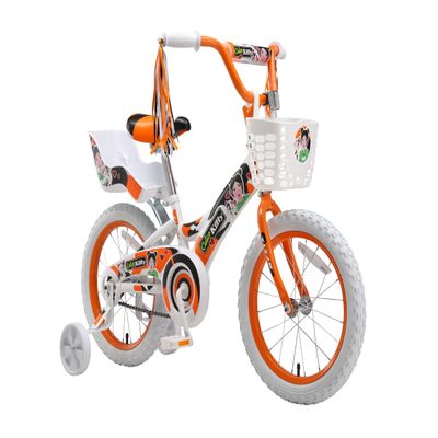 Titan Girl's Calico Kitty BMX Bike for Girls with Training Wheels 16 Inch Kids Toddler Bicycle with Utility Basket & Streamers