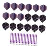 BESPORTBLE 18sets Upgrade Your Darting Experience Dart Accessories Kit Aluminum Alloy Shafts Flights Stems for Tip Darts Enhance