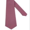 Entwineno Mens Slim Width Color Linen Neckties - Standard and Extra Long Tie (Chianti, Standard 58 ") view 2