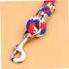 balacoo Heavy Duty Braided Equestrian Lead Rope with Sturdy Clasp for Horse Riding Durable Red Blue and White Colors for Leading and Withholding Pressure view 2