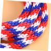 balacoo Heavy Duty Braided Equestrian Lead Rope with Sturdy Clasp for Horse Riding Durable Red Blue and White Colors for Leading and Withholding Pressure view 3