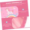 BESPORTBLE Boys and Girls Cartoon Swim Cap Ear Design for Hair for Swimming Pool and Bathing Fun for Boy Girl and Students view 2