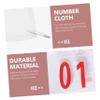 BESPORTBLE Sports Bibs Set Safety Pins Waterproof Competition Race Numbers for Running Events 10-Piece Sports Game Number Bibs for Athletes view 2