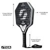 STIGA Padel Racket 3K Cybershape, Carbon Fiber Padel Blade, Defensive Blade for Advanced High-Speed Controlled Power Players, Competition Approved view 2
