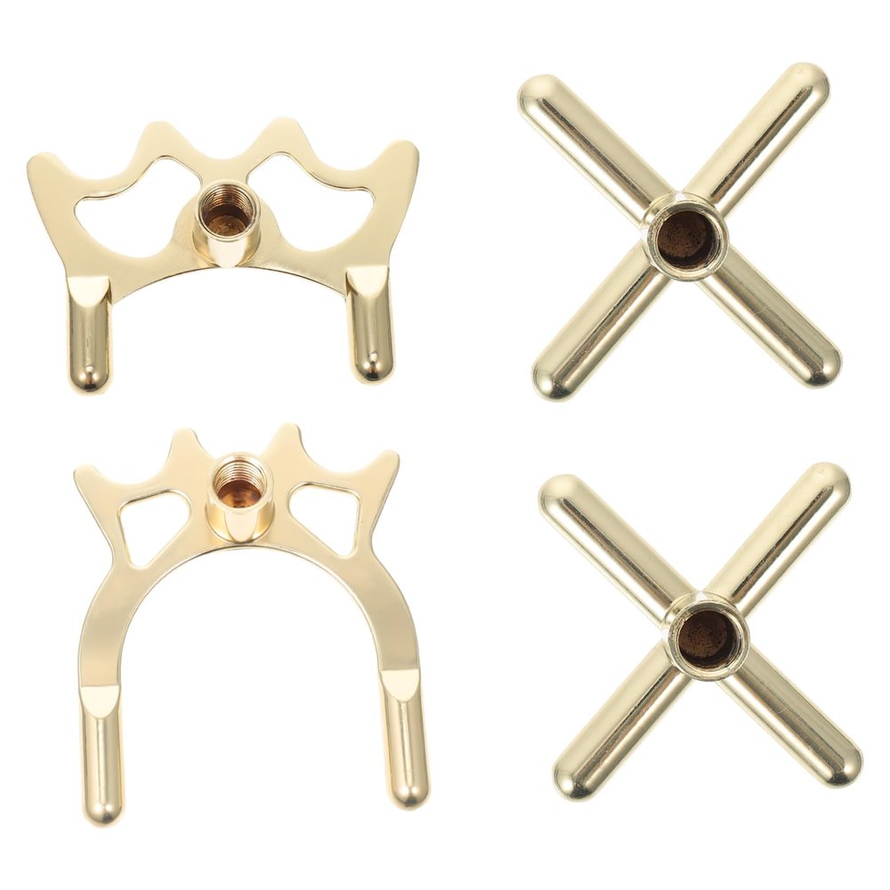 BESPORTBLE 4pcs Snooker Billiards Cue Stand Pool Table Accessories Portable Bridge Head Material