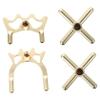 BESPORTBLE 4pcs Snooker Billiards Cue Stand Pool Table Accessories Portable Bridge Head Material view 1