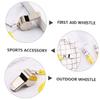 BESPORTBLE 12pcs Stainless Steel Portable Safety Whistle with Lanyard for Outdoor Sports Emergency Situations and Refereeing Activities view 2