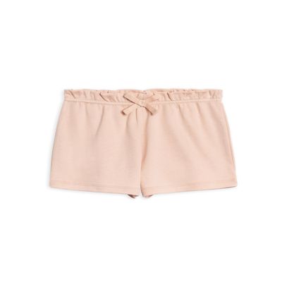 Colored Organics Toddler and Kids Organic Cotton Ruffle Waist Shorts - Ballet Ruffle - 5T/6