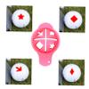 BESPORTBLE 6sets Golf Markers Liner Tool Compact and Portable Drawing Cap Random Colors for Easy Identification and Alignment view 2