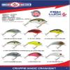 Luck E Strike Crappie Magic Crankbait (2 Inch Crappie Lure) Made in the USA, Pink Eye view 4