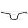 RiToEasysports Swallow Handlebar, Aluminum Alloy 25.4mm Handlebar Handlebar for Black (Lift 160mm / 6.3in), RiToEasysportsphk5m6a4v2-12 view 3
