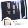 BIUDECO 1pc Medal Display Frame Multifunctional Medal Holder for Awards Family Photos and Collectibles Design Elegant Texture for Desktop Use view 2