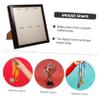 BIUDECO 1pc Medal Display Frame Multifunctional Medal Holder for Awards Family Photos and Collectibles Design Elegant Texture for Desktop Use view 3