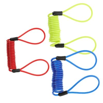BESPORTBLE 3pcs Disc Lock Cables Heavy Duty Bike Locks Removable Reminder Cord Weatherproof Easy to Use
