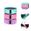 1set Resistance Bands for Exercise Yoga and Strength Training Includes Elastic Straps for Glutes Legs and Full Body Workouts Pink Purple Green view 2