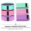 1set Resistance Bands for Exercise Yoga and Strength Training Includes Elastic Straps for Glutes Legs and Full Body Workouts Pink Purple Green view 4