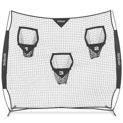 GoSports 8 x 8 ft Football Throwing Net - Black