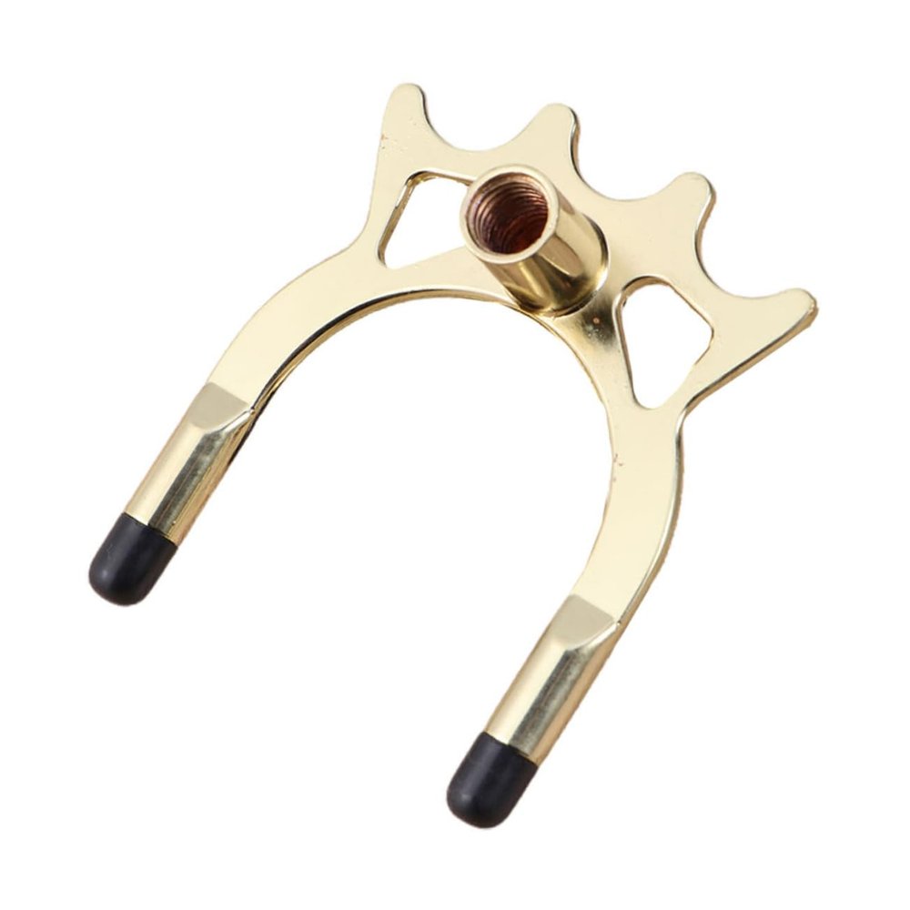 BESPORTBLE Metal Bridge Head with Brass Coating for Billiards and Pool Cue Rests - Snooker Accessories for Cue Stands, Racks, and Holders