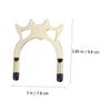 BESPORTBLE Metal Bridge Head with Brass Coating for Billiards and Pool Cue Rests - Snooker Accessories for Cue Stands, Racks, and Holders view 2