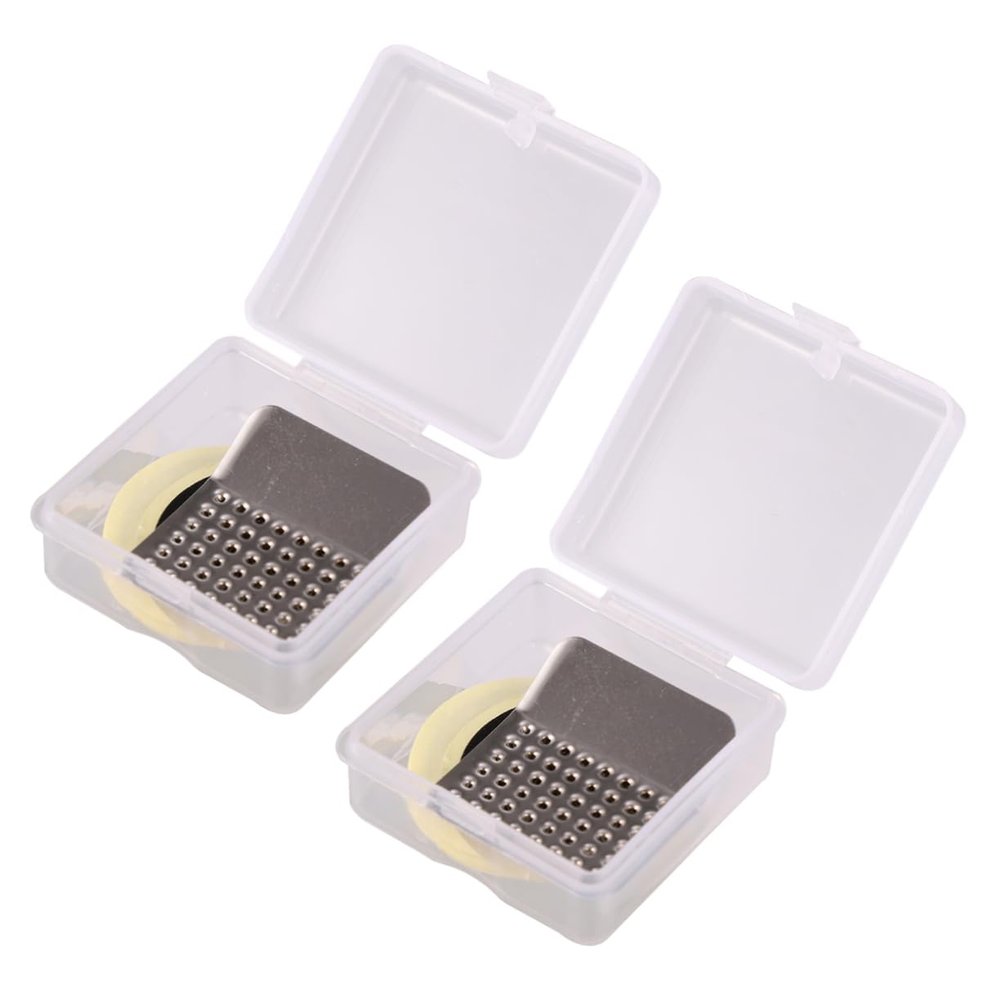 BESPORTBLE 2sets Emergency Tire Repair Kit Storage Box for Bike Caravan Self Adhesive Patches Rasp Tool