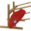Log Kayak Rack 2-Place Canoe Rack Stand, Freestanding Canoe Storage Racks, Surfboard Stands or SUP Garage Racks Organizer, Paddle Holder for Kayaking - Canyon Brown