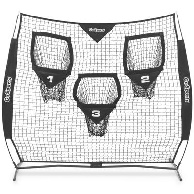 GoSports 6 x 6 ft Football Throwing Net - Black