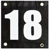 Tourna Court Numbers for Tennis or Pickleball, Numbers 1-24, Hang on Fence or Net view 1