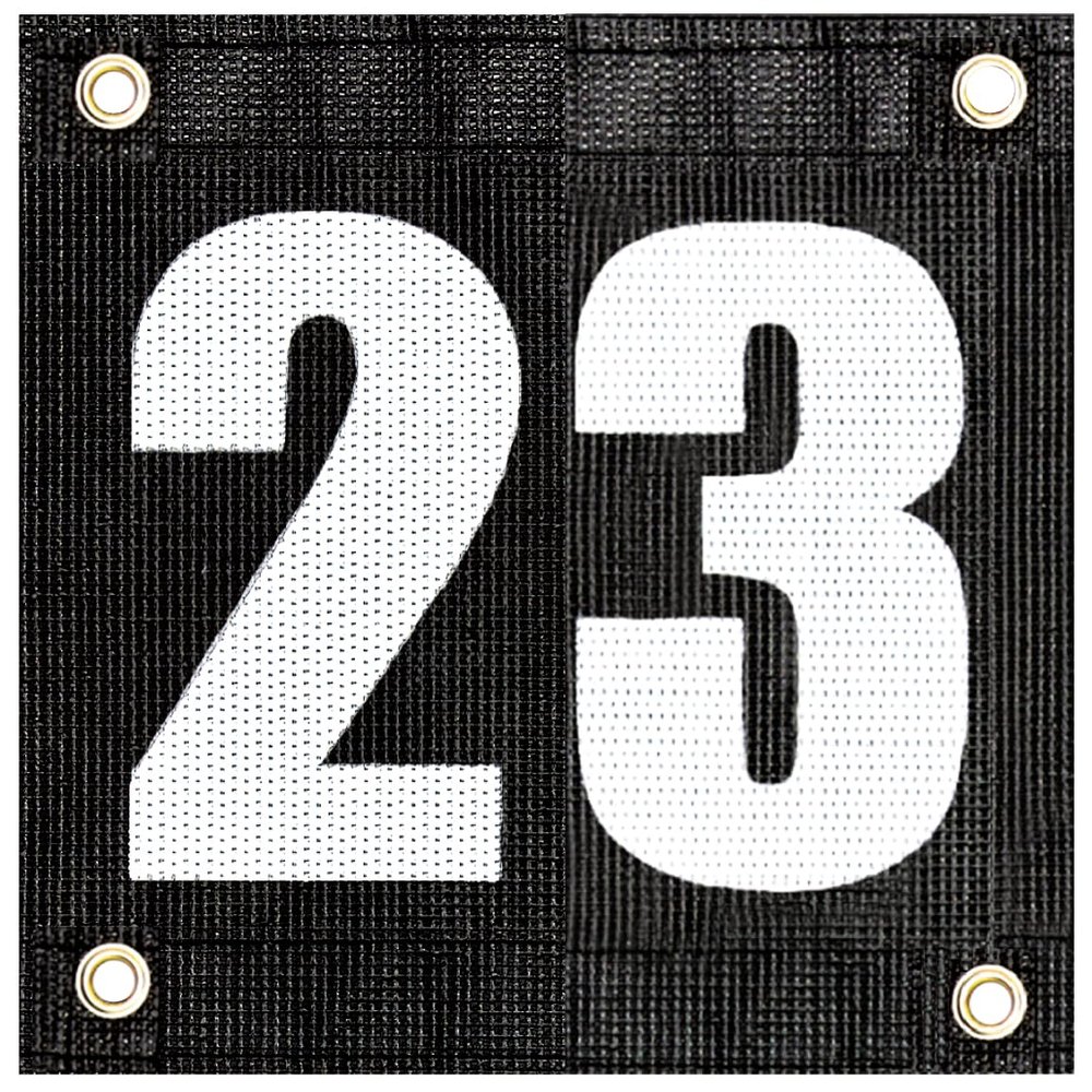 Tourna Court Numbers for Tennis or Pickleball, Numbers 1-24, Hang on Fence or Net