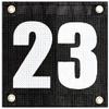 Tourna Court Numbers for Tennis or Pickleball, Numbers 1-24, Hang on Fence or Net view 1