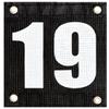 Tourna Court Numbers for Tennis or Pickleball, Numbers 1-24, Hang on Fence or Net view 1