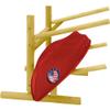 Log Kayak Rack 2-Place Canoe Rack Stand, Freestanding Canoe Storage Racks, Surfboard Stands or SUP Garage Racks Organizer, Paddle Holder for Kayaking - Natural view 1