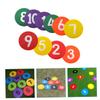 Yardwe 10pcs Football Training Sign Discs TPE Soccer Markers Patterns for Agility Drills and Practice Random Colors view 4