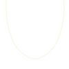 14K Yellow Gold Plated Sterling Silver Chain Necklace for Women Cable 1mm Responsibly Sourced - Non-Migrating Clasp Design - 14K Yellow Gold Plated Sterling Silver Chain Necklace - Italian Made in Italy - Quality Durable Sturdy 1mm Chain for Women -  view 1