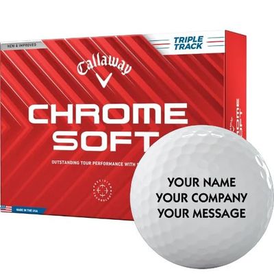 2024 Callaway Golf Chrome Soft Triple Track Personalized Golf Ball